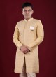 Golden Yellow Indowestern For Wedding